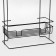 Rectangular shelf 3-long, 12.5 × 66 × 29.5 cm, black color