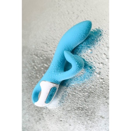Unrealistic vibrator Satiffyer Embrace Me, silicone, blue color-6
