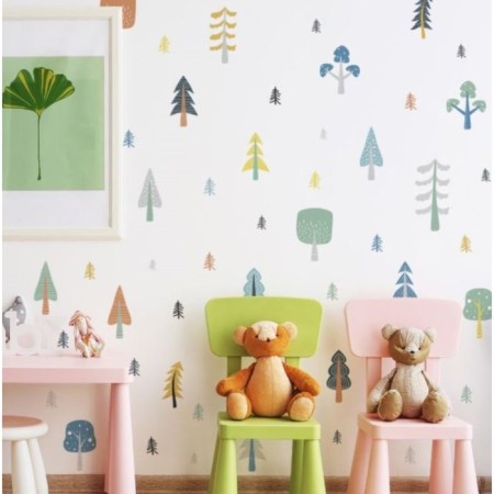 Stick plastic interior color "mixed forest" set 4 sheets 20x30 cm