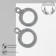 Hanging earrings with rhinestones “Eden” Ring, Rainbow in silver, 6.5 cm