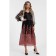 Female dress, size 42, black color, pink