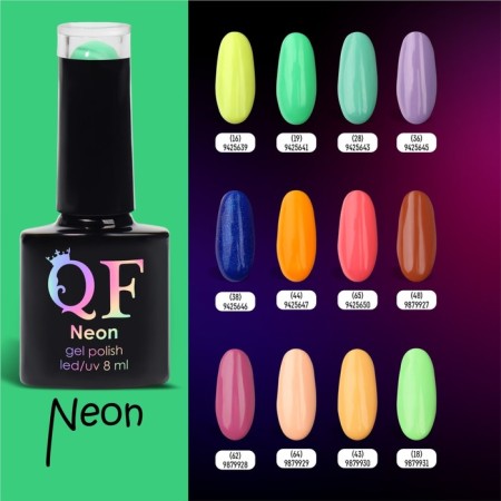 NEON GEL GEL LAC, 3 phase, 8 ml, LED/UV, green color (19)-5