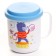 Baby mug with a lid, 200 ml., "Bear", blue color