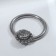 Piercing in the nose (cller) “Ring” Flower, D = 10 mm, white color in silver