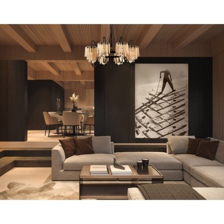 Lavinia chandelier, size 84x120x84 cm, 480W 8xe14-4