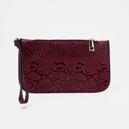 Set of bags with zipper, red color-5