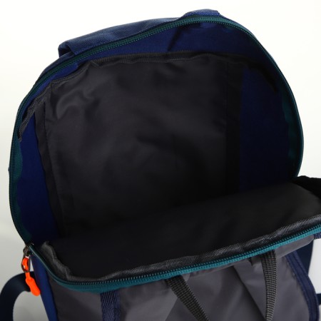 Sports' backpack on lightning, Textura, external pocket, blue color-7