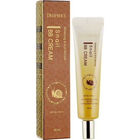 Facial BB-core Deoproce Whitening and Anti-Wrinkle Snail, SPF50+, PA +++, 40 ml