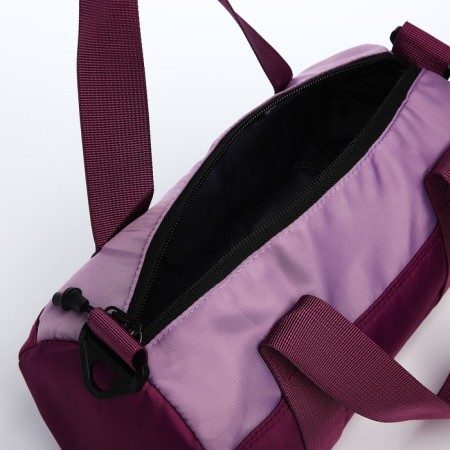 Youth bag with zipper, burgundy color-5