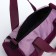 Youth bag with zipper, burgundy color