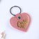 Kezzle keychain to the leatherette to the female "Shine brighter", 6.1 x 9 cm