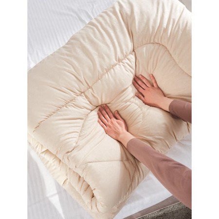 Guten Morgen Chill blanket, size 200x220 cm, beige color-5