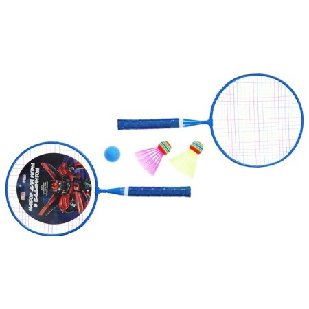 A set for Badminton Onlytop "Robot": 2 rackets 44 cm, 2 strokes, ball, cover, blue color-7