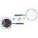 A set for Badminton Onlytop "Robot": 2 rackets 44 cm, 2 strokes, ball, cover, blue color
