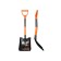 Automotive shovel, soviet, l = 77 cm, metal cuttings with the handle "Crimean"