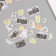 Stickers for creativity "Cats, yellow flowers and photos" 3.5x5 cm set 40 pcs 9.4x8.4x0.5 cm