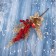 Decor "New Year's grace" berries, 30x10 cm, red-gold