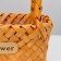 Wicker basket (sequoia), 24x14.5x9/25 cm, 1 pc., Natural