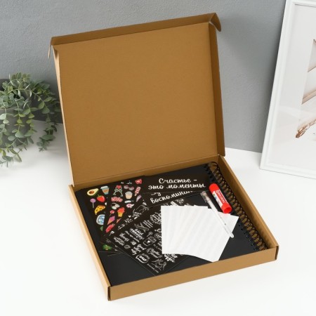 Photo album Brauberg Black Line, size 30x32 cm, 48 black sheets-17
