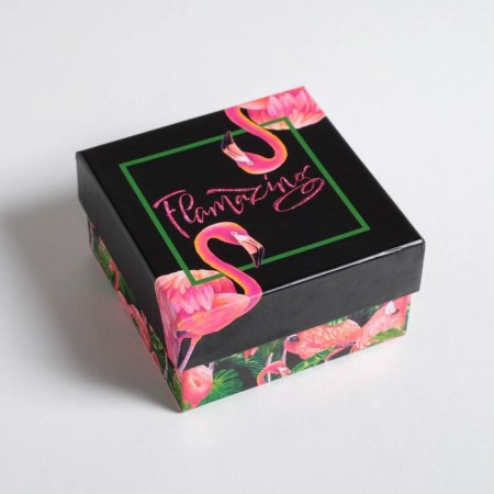 A set of boxes 6 in 1, gift packaging, Flamingo, 10.2 x 10.2 x 6 - 20 x 20 x 11 cm-9