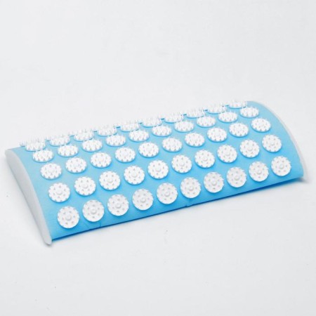 The Kuznetsova applicator, a lumbar roller, spanbond, 19 x 32 cm, blue.