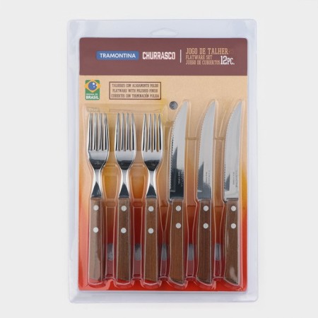 Tramontina tradicial cutlery set for meat, 12 items-5