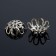 Bead hats (set 30 pcs.) SM-020, 5 × 12 mm, silver color