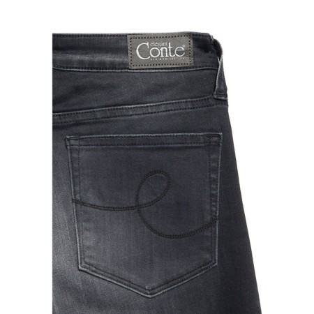 Women's jeans modeling CONTE ELEGANT, size XS, black color-6