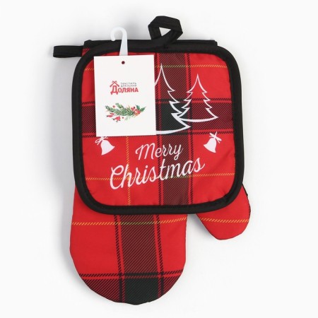 Kit. Set 2 pr. 17*17 cm, mittens. 26*16 cm, 100% p/e-5