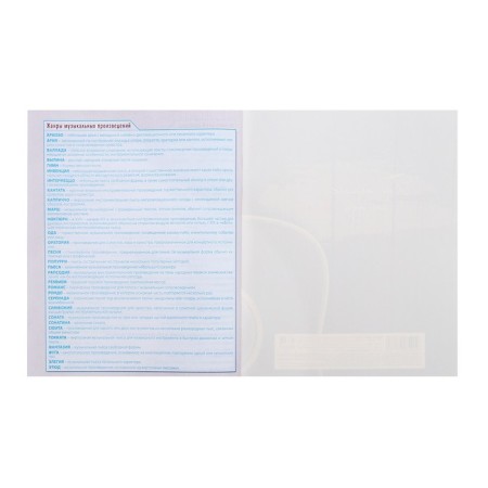 Diary for the music school "Alone with music", cover coated cardboard, two -tone block, 48 sheets-11