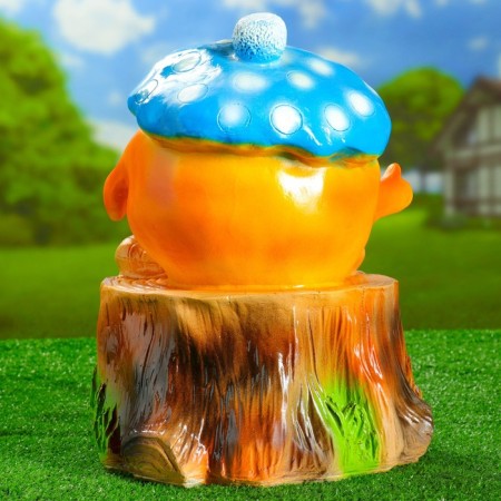 Garden figure "Kolobok in the cap" 45x35x35cm-2
