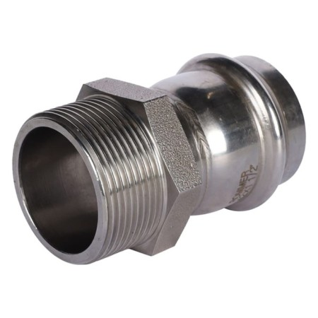 Adapter Rommer RSS-0021-042112, VPR-HR, D = 42 mm x 1 1/2 ", press, stainless steel-3