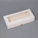 Box fold, pencil case, with a window, white, 27 x 12 x 5 cm