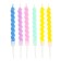 Set of candles in the cake 6 pcs. twisted + 5 balls, assorted, makarun