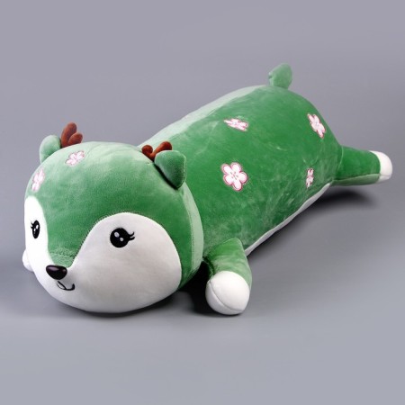 Soft toy-podushka "Olenenok", 60 cm, green color-3