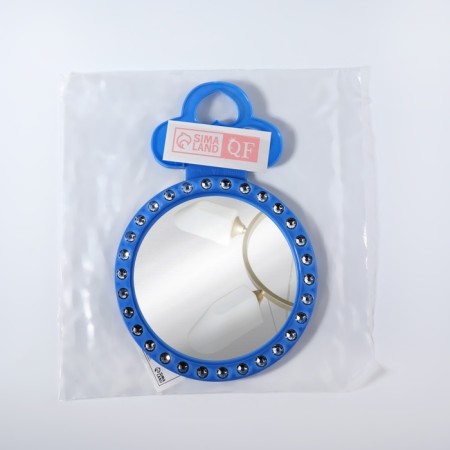 Mirror desktop, mirror surface d = 12 cm, packing 10 pcs, blue color-4