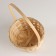 Wicker basket, d16x10xh32cm, natural, bamboo