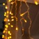 Garland "fringe" 3 × 0.6 m, IP44, UMS, transparent thread, 160 LED, yellow glow, 220 V