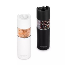 A set of electric mills KitFort KT-6009, gravitational, metal, from batteries, 2 pcs