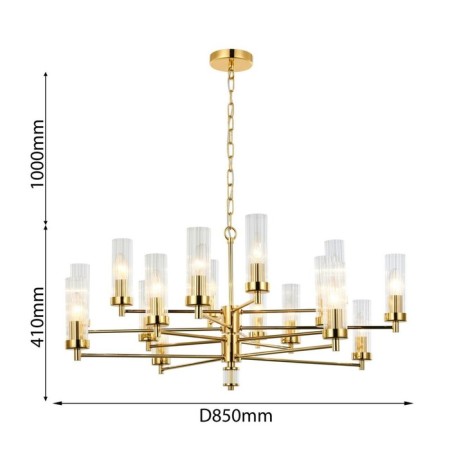 Aesthetic Suspension Celter 850 mm, E14-2