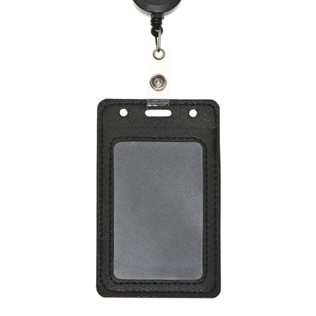 Baig-carman vertical leatherette, external 110x68mm, internal 85x54mm, roulette 60cm, black.-2