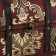 Casket chest "Chinese cucumbers on red" 20x15x15.5 cm