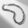 The necklace "chain" standard, silver color, 45 cm