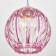 Lamp Bayerlux 8330/1, 1he27 15W, pink 23x21+60 cm