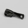 Automatic castle for metal zippers, No. 5, Black nickel color