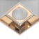 Lamp "Cube" LED 4000K 10W DIM220 white gold7.5x7.5x9.5cm