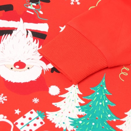 New Year. Pajama nursery (longshit/pants), red color, height 134 cm-2