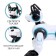 Robot dog Stunt, on the control panel, interactive: sound, light, on the battery, white