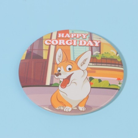 Corgi mirror, d = 7 cm, multi -colored-4