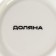 Tea couple ceramic shares "painting", a cup 210 ml, a saucer d = 14 cm